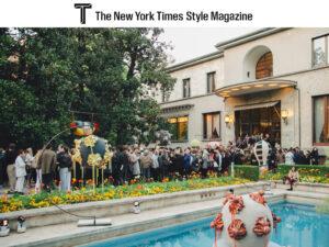 A Party With Floating Sculptures in an Iconic Milanese Garden