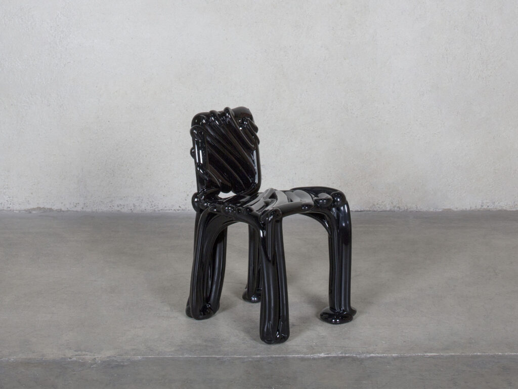 Materialized Sketch of a Chair with a Rectangular Back (Black), 2005